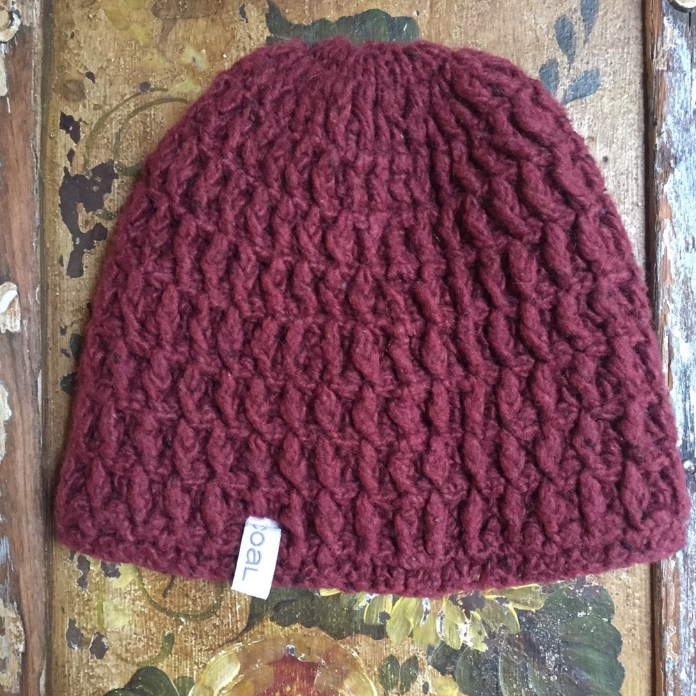 EUC Lambs Wool Fleece Lined Coal Hat / Beanie